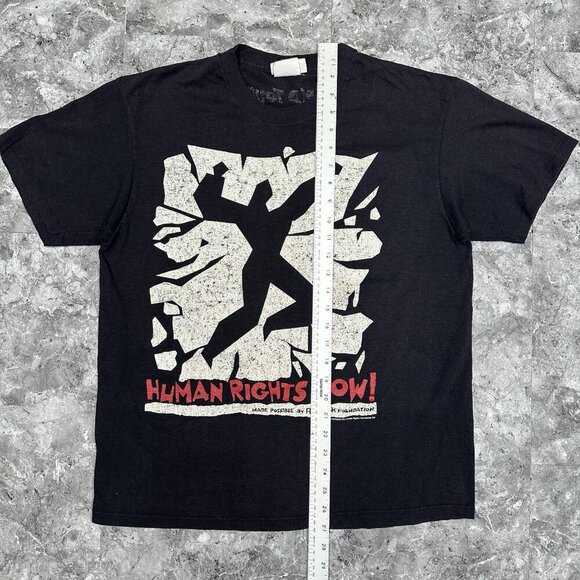 Human Rights Now! Reebok World Tour 1988 T-Shirt Single Stitch Size L - Picture 7 of 7